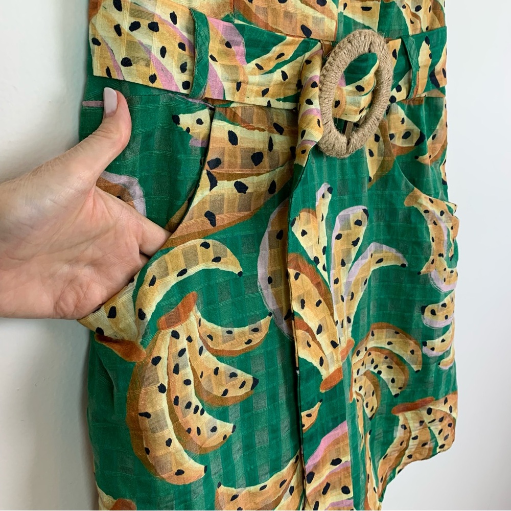 FARM Rio Green Banana Print Sundress with Yellow Accents - Picture 8 of 16